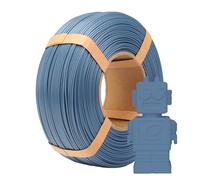 eSUN PLA Refill Filament 1.75mm, Filamento de Impresión 3D sin Bobina Precisión Dimensional +/- 0.05mm, Carrete de 1KG (2.2 LBS) Filamento PLA Rápido para Impresoras de Alta Velocidad,Gris