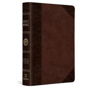 ESV Large Print Compact Bible, Red Letter: English Standard Version, Brown/Walnut, TruTone, Portfolio Design