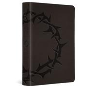 ESV Large Print Compact Bible, Red Letter: English Standard Version, Trutone, Charcoal, Crown Design