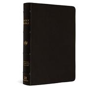 ESV Large Print Compact Bible, Red Letter: Esv Large Print Compact Bible Buffalo Leather, Deep Brown