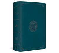 ESV Large Print Personal Size Bible, Red Letter: English Standard Version, Deep Teal, Trutone, Emblem Design, Personal Size