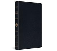 ESV Large Print Thinline Reference Bible: English Standard Version, Black, Genuine Leather, Thinline Reference Bible