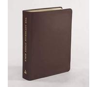 ESV Lutheran Study Bible-Sangría Cuero Genuino