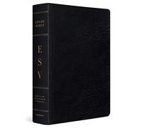 ESV Study Bible, Large Print: English Standard Version, Black, Genuine Leather