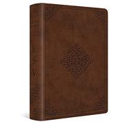 ESV Study Bible, Personal Size: English Standard Version, Saddle, TruTone, Ornament Design, Personal Size