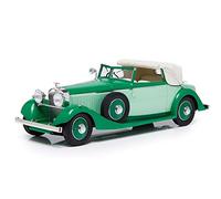 Esval Models EMEU18001 A - 1934 Hispano Suiza J12 de tres posiciones Drophead Coupe Fernández y Darrin verde con parte superior blanca Ltd Ed 300 piezas 1/18 modelo de coche
