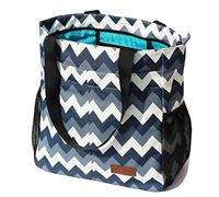 ESVAN Bolsa de Hombro Grande Resistente al Agua con múltiples Bolsillos para Gimnasio, Senderismo, Picnic, Viajes, Playa, Uso Diario