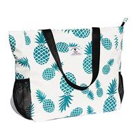 ESVAN Bolsa de Playa Grande Resistente al Agua, Ligera, de 20 Pulgadas, para Mujer, Bolsa Grande para Gimnasio, Playa, Viajes, Piscina, Yoga, Enfermera