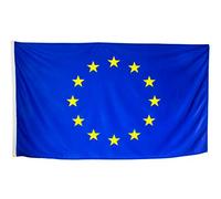 esvendio Bandera de Europa Grande de Tela Fuerte, Bandera Europea para Exterior 150x90 cm