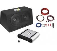 ESX DBP208Q Subwoofer Activo Completo Set Kit Con Caja Amplificador Bassbox