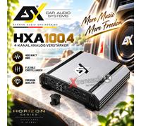 ESX HXA100.4 4 canales clase A/B amplificador analógico 400 W RMS + mando a...