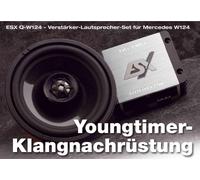Sistema de sonido ESX Quantum Q-W124 para Mercedes W124 2 x 52/95 WRMS @ 4/2 ...