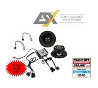 ESX Q-W124 Amplificador Altavoz Set para Mercedes W124 Amplificador + Altavoz