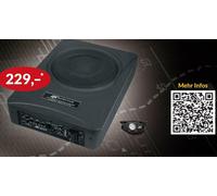 ESX Q202A Subwoofer Activo Bajo Asiento 8" (20 cm) Woofer 200 W con Mando a D...
