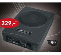 ESX Q202A Soporte Subwoofer Activo 8" (20CM) Woofer 200 Watt con Control Remoto