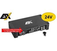 ESX QL600.4 Amplificador digital de 24 V y 4 canales Clase D