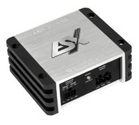 ESX QUANTUM QS-FOUR-ISO - Amp ultra compacto de gama completa clase D con 240 W RMS a solo 90 x 35 x 80 mm | Incluye arnés de cableado ISO Plug & Play | (Car-Audio