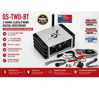 ESX QS-TWO-BT Amplificador Nano Class D De 2 Canales 2 x 52/95 WRMS