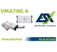ESX VMA700.4 Marine 4 canales clase D amplificador 700 vatios barcos marino e...
