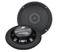 ESX VMS-52B - Coaxial de 2 vías negro de 13 cm para marina, exterior/caravana, extremadamente plano, profundidad de montaje de 2,5 cm, resistente a los rayos UV y a la humedad, 1 par