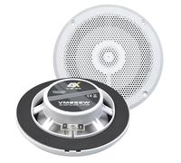 ESX VMS-52W - Coaxial blanco de 13 cm de 2 vías para marina, exterior/caravana, extremadamente plano, profundidad de montaje de 2,5 cm, resistente a los rayos UV y a la humedad, 1 par