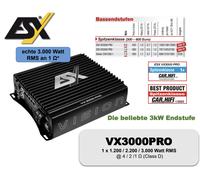 ESX VX3000PRO Mono 3KW Clase D Digital 1 Canal Amplificador 3300W RMS Amplifi...