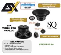 ESX VXP6.2C 16,5 cm (6,5") Juego de altavoces compuestos bidireccionales...