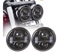 Esyauto LED redondo un par de faros 40W de 5 pulgadas luz de carretera luz de cruce Fat Bob FXDF luz de moto lámpara de motocicleta