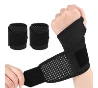 ESYFOR Muñequera Pulgar, 1 Pareja Muñequeras Deportivas Elasticas Ajustable Transpirable Soporte de la Muñeca para Hombre Mujer Soporte De Muñeca Y Tendinitis