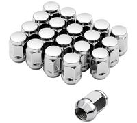 eSynic 20 tuercas de rueda M14 × 1.5 para Ford 21 mm hexagonales de una sola pieza de aleación de acero cromado de repuesto para Ford Expedition 2015-2023 | Explorer 2020+ | Maverick | Mustang