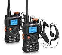 eSynic 2PCS Walkie Talkies Profesionales de Largo Alcance con 999 Canales Doble Banda Walkie-Talkie con Pantalla a Color Radio Bidireccional Profesional Scrambler Carga USB TipoC para Exterior Camping