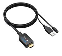 eSynic Cable eARC ARC a Óptico 1.5m HDMI ARC a TOSLINK Audio Extractor Adaptador HDMI ARC a Optical Compatible con TV Soundbar Home Cinema Auriculares Convertidor Audio Digital Plug and Play