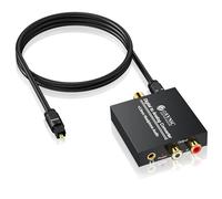 ESYNiC DAC Convertidor Digital a Analógico con Cable Coaxial/ Óptica a RCA Toslink y SPDIF Transformador de HDMI Audio para PS3 4 Xbox Android Box AppleTV Blu-ray Home Cine