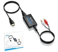 eSynic Extractor de Audio eARC ARC Adaptador HDMI ARC a Jack 3.5mm Convertidor de Audio PCM Estéreo para TV Compatible con Auriculares con Cable Altavoces Activos y Sistemas de Sonido 3.5mm