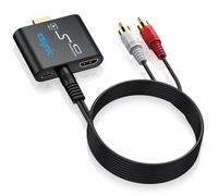 eSynic HDMI Audio Extractor para Fire TV Stick 4K Convertidor HDMI con Audio 3.5mm AUX Adaptador Estéreo PCM Splitter de Sonido Dongle Integrado 4K 30Hz sin ARC para Auriculares y Altavoces