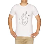 Et El Estilo De Tatuaje Folk Extraterrestre Camiseta Hombre Blanco