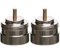 ET - EUROTRONIC Technology GmbH Vama 700114 - Adaptador metálico para termostatos electrónicos de radiador, M28 x 1,0 mm (Paquete de 2)