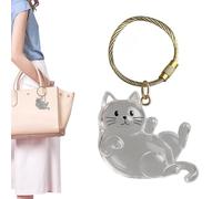 et Hair Memorial Keepsake, Pet Hair Storage Decorative Keyring Acrylic Pendant Clear Memorial Key Chain For Cherished Pet Memory | Men Collection, Backpack, Purse, Bag, Women Charm Use Sentimental