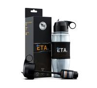 ETA Botella de filtro de agua portátil alcalalizante | 28 onzas | Lo mejor en movimiento para emergencias, viajes y aventuras | Booster de pH instantáneo | Fabricado con orgullo en Estados Unidos | Filtración de 100 galones | Alimentado por tecnología IAMF