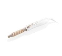 ETA Fenite Rizador de pelo, cepillo de 16 mm y 19 mm, 400 W, 2 niveles, cuidado de los rizos, correa, cable de 1,8 m, blanco y dorado