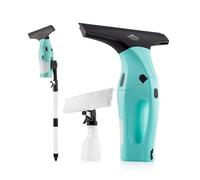 ETA Finestro Max I Aspirador de ventana con batería, tiempo de funcionamiento de 45 minutos, ancho de aspiración de 28 cm, incluye 1 m de extensión con pulverizador, pulverizador manual, limpiador de