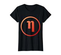 ETA minúscula - Séptima Letra del Alfabeto Griego Camiseta gráfica económica, Mujer, Negro, XL