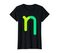 ETA minúscula - Séptima Letra del Alfabeto Griego Camiseta gráfica económica, Mujer, Negro, XS