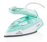 ETA Plancha de vapor Sophia Reis, 1, 100 W, 50 g/min, suela de cerámica, mango clipable, doble tensión, ligera 710 g y compacta turquesa