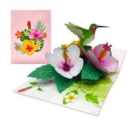 ETA Tarjeta desplegable 3D de pavo real, tarjeta de cumpleaños de animales 3D para amigo, novia, esposa, marido, mamá, papá, abuela, profesor, día de la madre, aniversario, pensando en ti, gracias, A39 (F38)