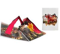 ETA Tarjeta desplegable 3D de pavo real, tarjeta de cumpleaños de animales 3D para amigo, novia, esposa, marido, mamá, papá, abuela, profesor, día de la madre, aniversario, pensando en ti, gracias, A39 (A38)