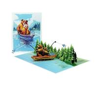 ETA Tarjetas emergentes 3D de feliz cumpleaños con delfines y globos para amantes de los animales o amantes de los animales, tarjeta de cumpleaños desplegable 3D para niños, hijos, niñas, hija, nieto