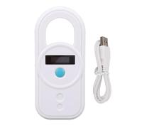 ETAINGYEUN Pet Microchip Reader Interfaz USB Alta sensibilidad Portable Recargable 128 Información Almacenamiento de la Etiqueta del Chip de Mascotas Escáner para dueños de Mascotas y (Blanco)