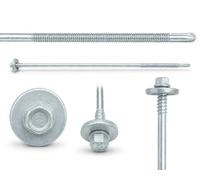 ETANCO GTR 12 SP A19 - Tornillo de doble rosca autoperforante para paneles sándwich sobre acero galvanizado EPDM arandela ETA CE SW8 100 unidades (5,5/6,3 x 240 mm)