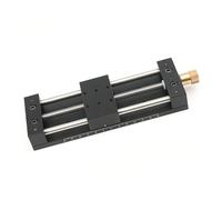 Etapa de guía de aluminio industrial con mecanismo deslizante manual y actuador lineal manual de ajuste fino